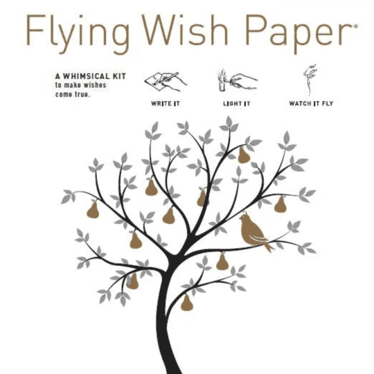 Flying Wish Paper PEAR TREE! Write It, Light It & Watch It Fly! Mini